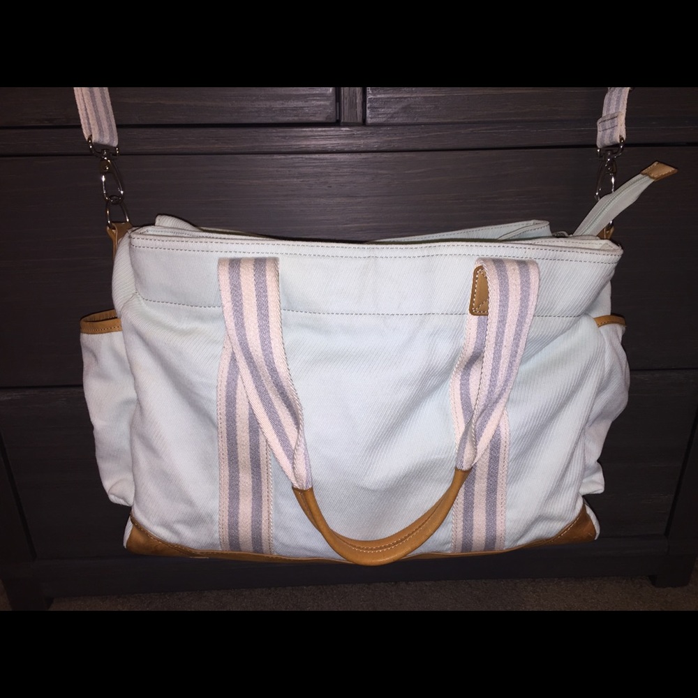 Pottery Barn Kids Classic Diaper Bag Aqua